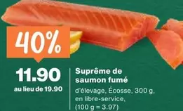 Suprême de saumon fumé