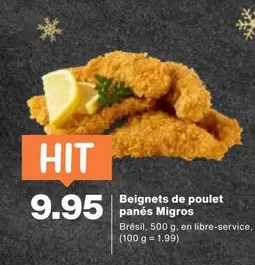 Beignets de poulet panés