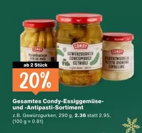 Essiggemüse- und -Antipasti-Sortiment