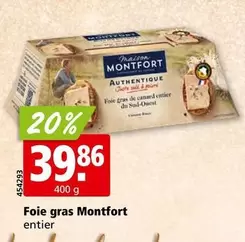 Foie gras Montfort entier