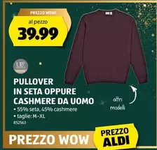 PULLOVER IN SETA OPPURE CASHMERE DA UOMO