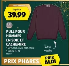 PULL POUR HOMMES EN SOIE ET CACHEMIRE
