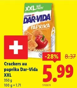 Crackers au paprika