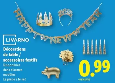 Décorations de table / accessoires festifs