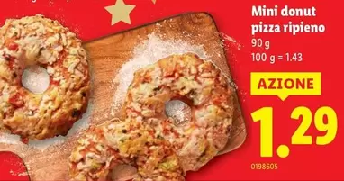 Mini donut pizza ripieno