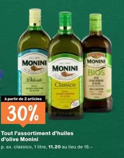 Tout l'assortiment d'huiles d'olive