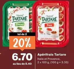 Apérifrais Tartare