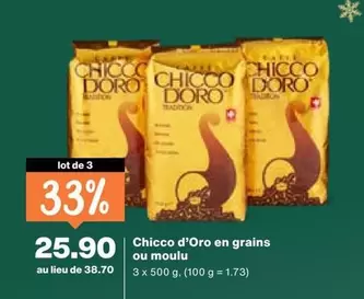 doro - d'Oro en grains ou moulu