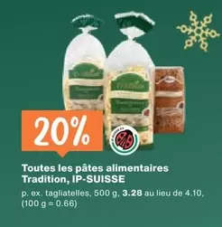 Toutes les pâtes alimentaires