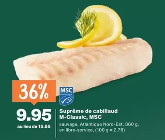 Suprême de cabillaud