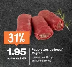 Paupiettes de bœuf