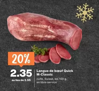 Langue de bœuf Quick