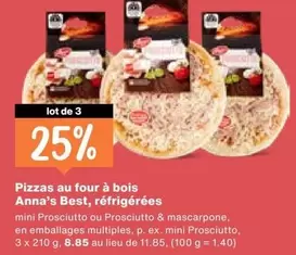 Pizzas au four à bois