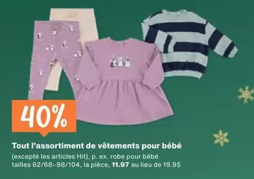 vêtements pour bébé