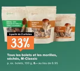 bolets et les morilles, séchés