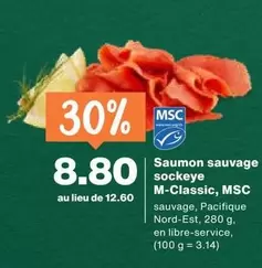 Saumon sauvage sockeye