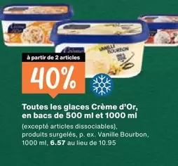 glaces Crème d'Or