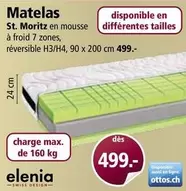 Matelas St. Moritz en mousse