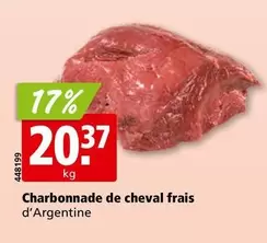 Charbonnade de cheval frais