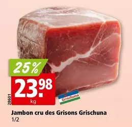 Jambon cru des Grisons Grischuna
