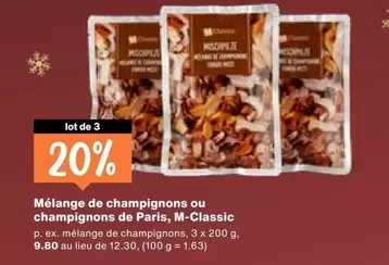 Mélange de champignons ou champignons de Paris