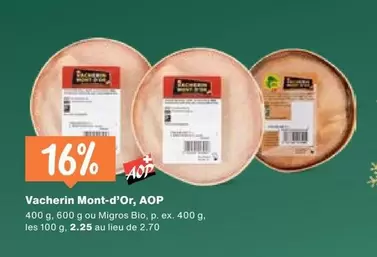 Vacherin Mont-d'Or, AOP