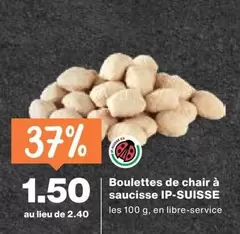 Boulettes de chair à saucisse IP-SUISSE