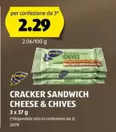 CRACKER SANDWICH CHEESE & CHIVES