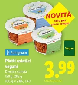 Piatti asiatici vegani