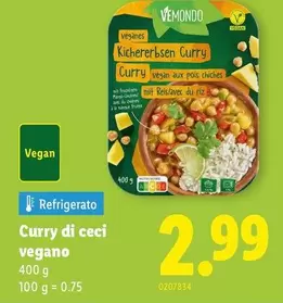 Curry di ceci vegano