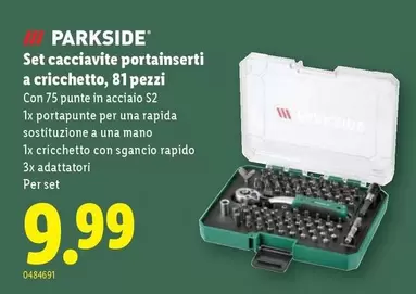 Set cacciavite portainserti a cricchetto, 81 pezzi