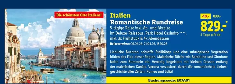 Sirmione - Romantische Rundreise