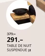 TABLE DE NUIT SUSPENDUE