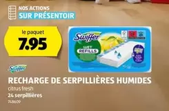 Swiffer - RECHARGE DE SERPILLIÈRES HUMIDES