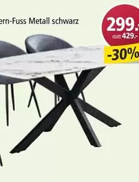 Essgruppe mit Stahlstruktur