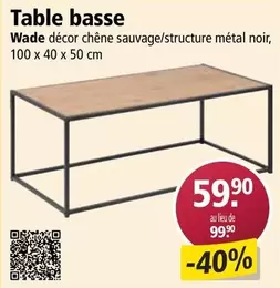 Table basse Wade