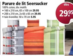 Parure de lit Seersucker