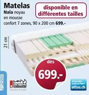 Matelas Nala noyau en mousse