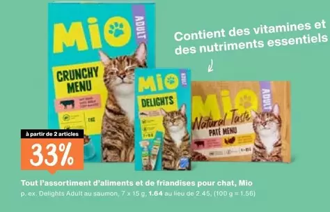 Mia - Tout Passortiment d'aliments et de friandises pour chat