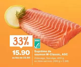 Suprême de saumon M-Classic, ASC
