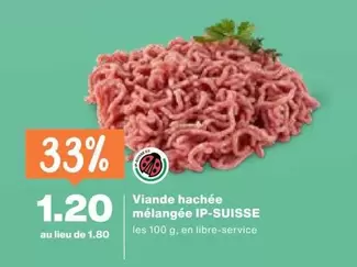 Viande hachée mélangée IP-SUISSE