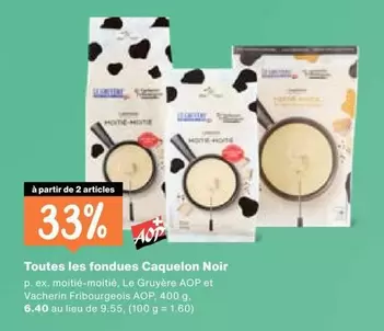 Toutes les fondues Caquelon Noir