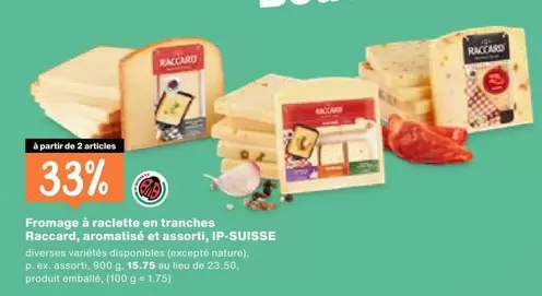 Fromage à raclette en tranches