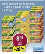 brodo vegetale, brodo di carne, o brodo di pollo