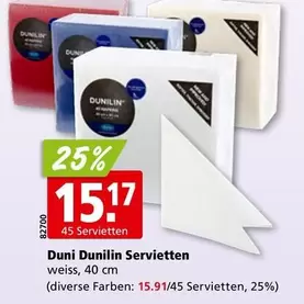 Dunilin Servietten