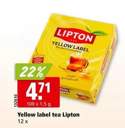 Yellow label tea