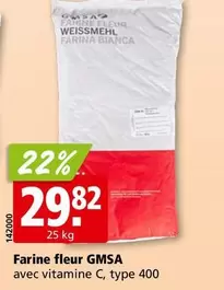 Farine fleur avec vitamine C, type 400