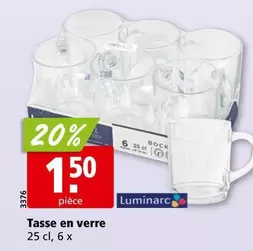 Tasse en verre