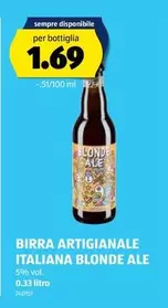 BIRRA ARTIGIANALE ITALIANA BLONDE ALE
