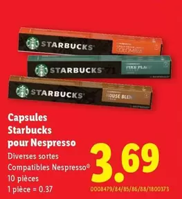 Capsules pour Nespresso